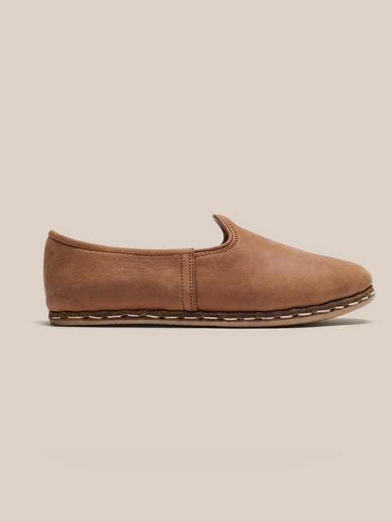 Sabah Shoes - Sabah Fort Worth Brown Leather Slip-On Shoe in size 37 EU (or 6-6.5 US)